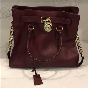 Michael Kors Merlot Hamilton Tote Bag
